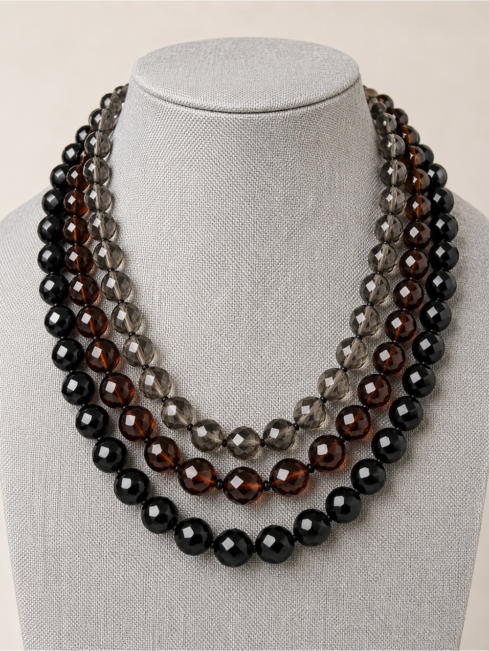 Glass Beaded Necklace Set of 3 by Joan Rivers